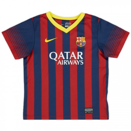 Jalkapallo Pelipaidat/Peliasut Barcelona 2013-14 Retro Kotipelipaita